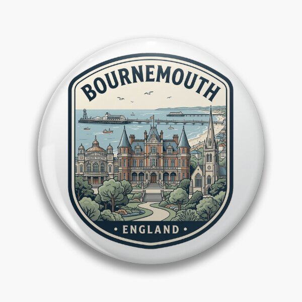 Item preview, Bournemouth England Retro Beach Travel Souvenir designed and sold by k3rstman1.