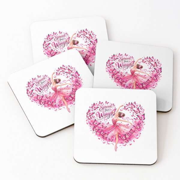 Item preview, pink butterfly ballerina designed and sold by Reshmakhan.