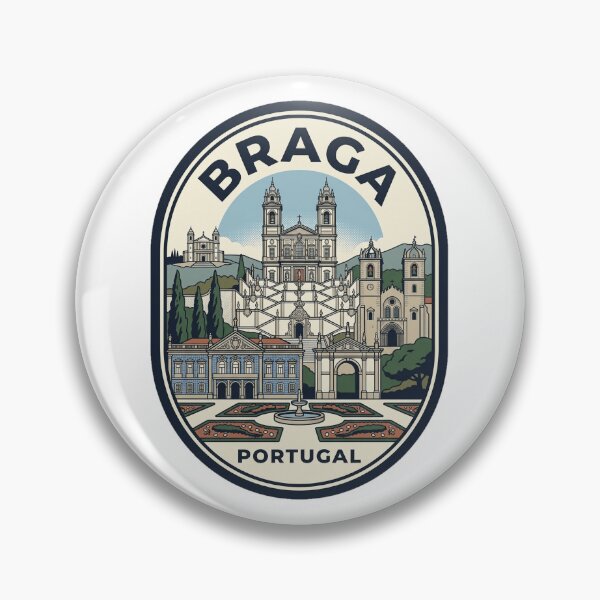 Item preview, Braga Portugal Vintage Travel Badge designed and sold by k3rstman1.