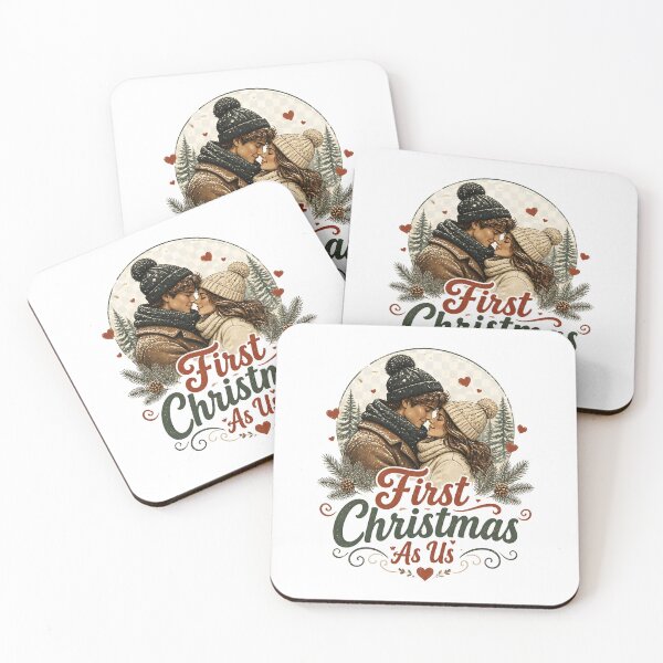 Item preview, First Christmas As Us Romantic Christmas Couple Holiday Gift designed and sold by LiviuGligoros.