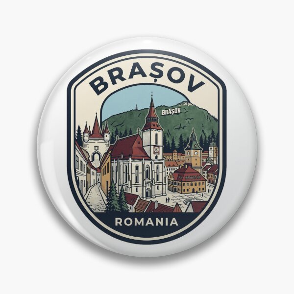 Item preview, Brasov Romania Vintage Travel Emblem designed and sold by k3rstman1.