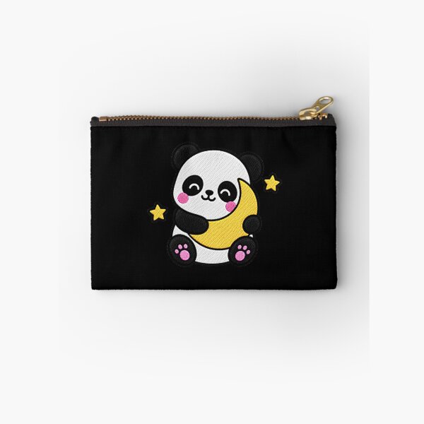 Item preview, Cute Panda Hugging Crescent Moon Kawaii Embroidery Patch designed and sold by ColorSplash123.