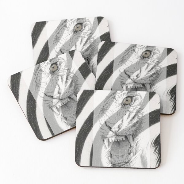 Item preview, Fierce Tiger Pencil Sketch Illustration designed and sold by DKSH1234.