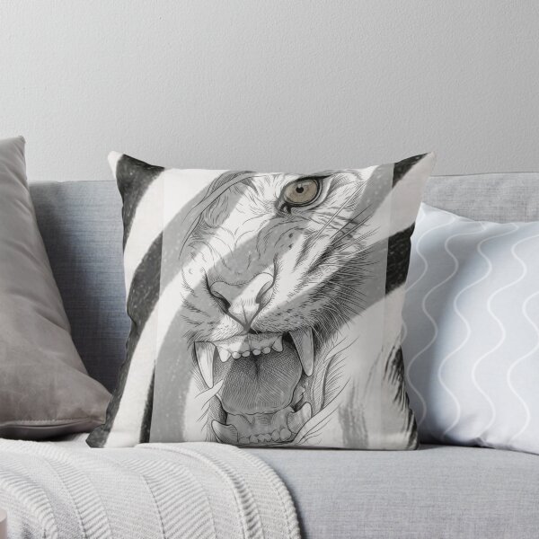 Item preview, Fierce Tiger Pencil Sketch Illustration designed and sold by DKSH1234.