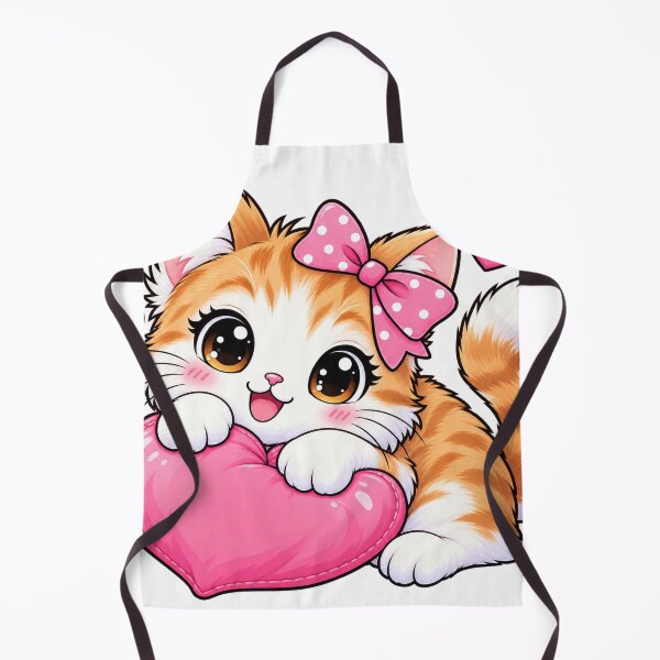 Item preview, Cute Orange Tabby Cat Hugging Heart – Kawaii Kitten Valentine Sticker designed and sold by ghatwalsachin.