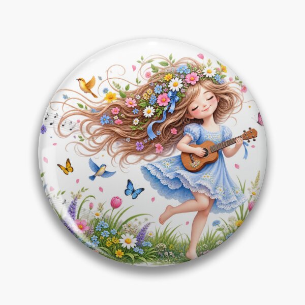 Item preview, girl playing ukulele designed and sold by Reshmakhan.