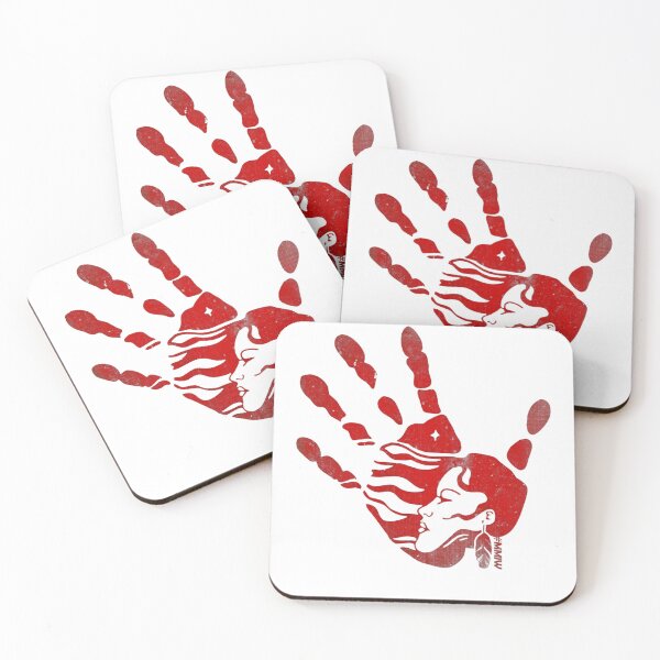 Item preview, Red Hand #MMIW Indigenous Native American MMIW Awareness designed and sold by MimicMiniatures.