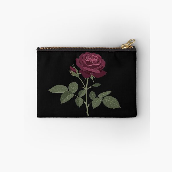 Item preview, Botanical Burgundy Rose - Elegant Dark Romance Art designed and sold by Dzblack.
