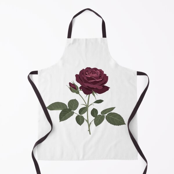 Item preview, Botanical Burgundy Rose - Elegant Dark Romance Art designed and sold by Dzblack.
