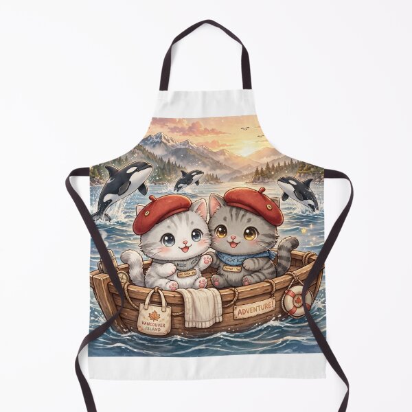 Item preview, Vancouver Red Beret Adventure - Freda and Junior with Orcas designed and sold by MAISON SYLVIE.