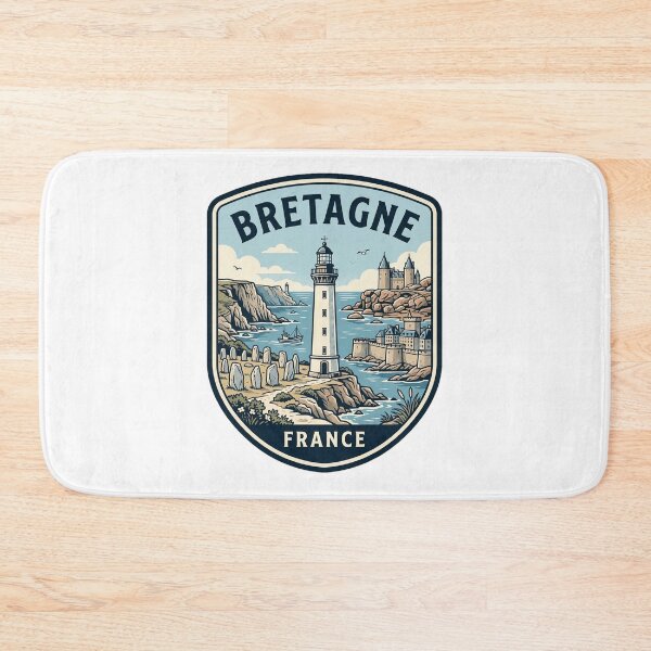 Item preview, Vintage Bretagne France Coastal Lighthouse Travel Badge designed and sold by k3rstman1.
