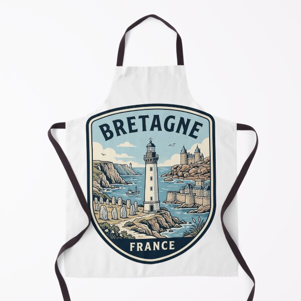 Item preview, Vintage Bretagne France Coastal Lighthouse Travel Badge designed and sold by k3rstman1.
