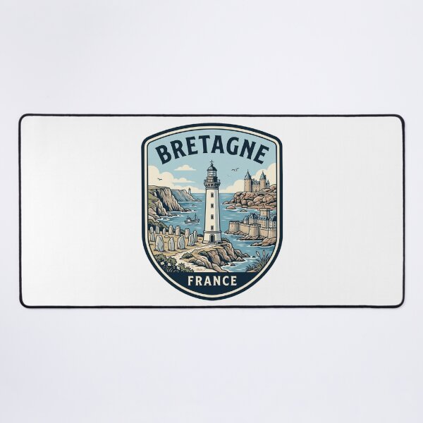 Item preview, Vintage Bretagne France Coastal Lighthouse Travel Badge designed and sold by k3rstman1.