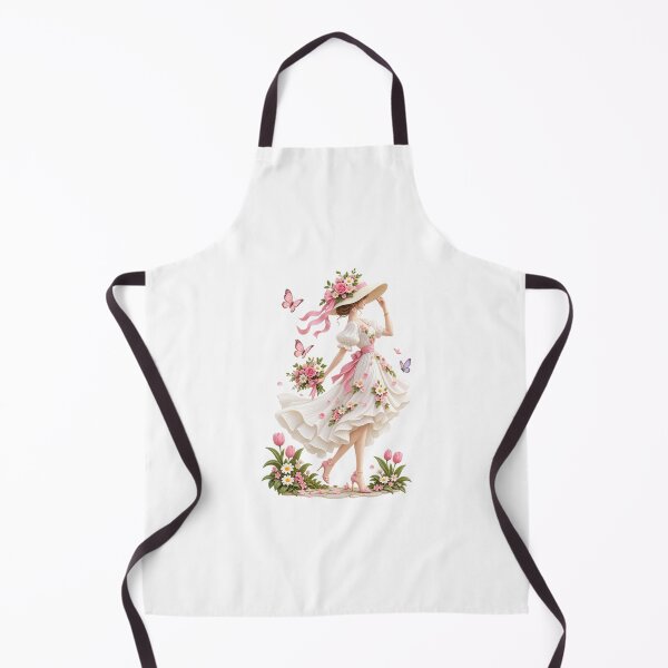 Item preview, woman in floral dress designed and sold by Reshmakhan.