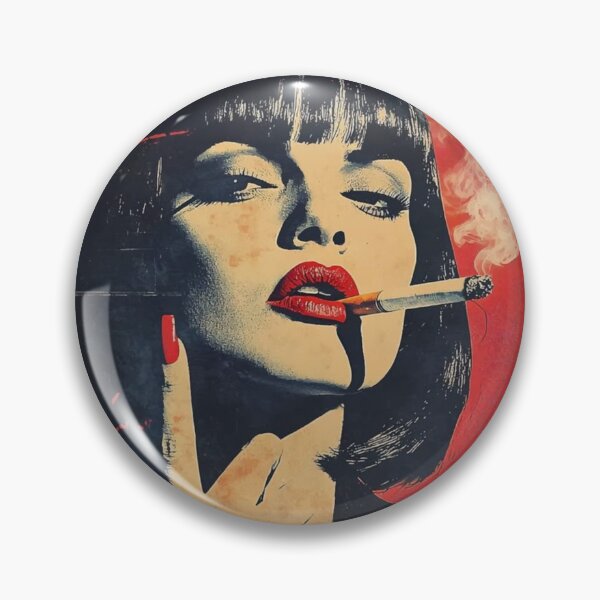 Item preview, Bold Pop Art Woman Smoking Retro Portrait designed and sold by Vicky021.