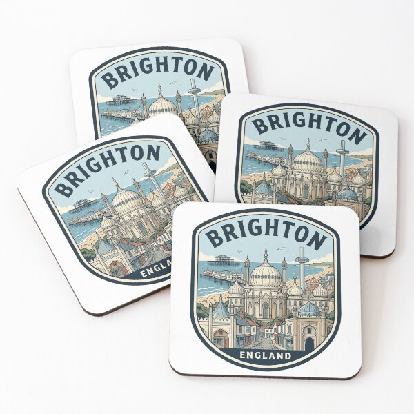 Item preview, Brighton England Royal Pavilion Retro Travel Badge designed and sold by k3rstman1.
