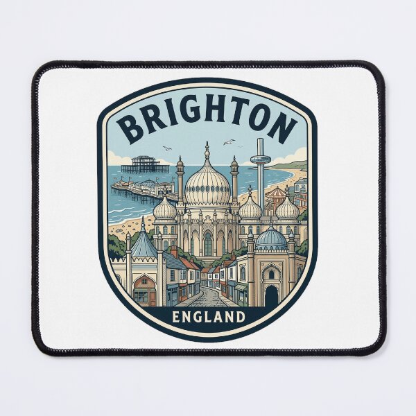 Item preview, Brighton England Royal Pavilion Retro Travel Badge designed and sold by k3rstman1.
