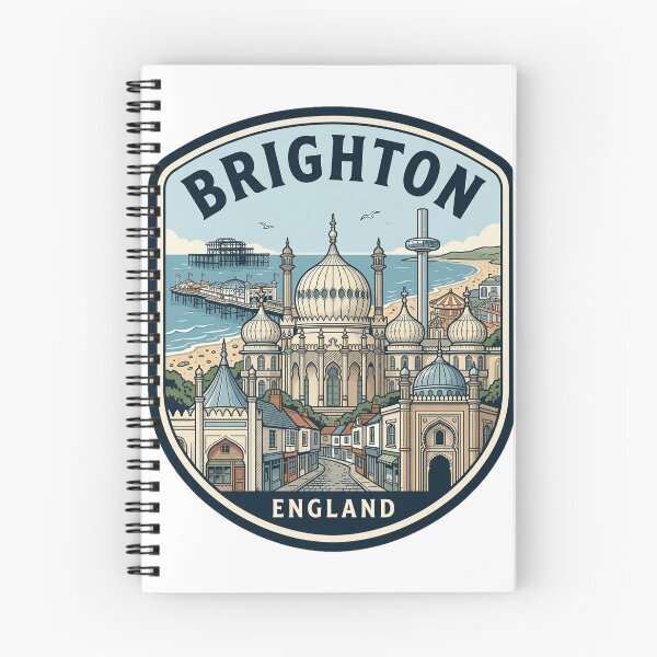 Item preview, Brighton England Royal Pavilion Retro Travel Badge designed and sold by k3rstman1.