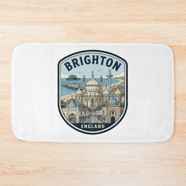 Item preview, Brighton England Royal Pavilion Retro Travel Badge designed and sold by k3rstman1.