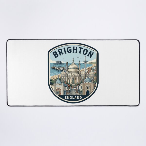 Item preview, Brighton England Royal Pavilion Retro Travel Badge designed and sold by k3rstman1.