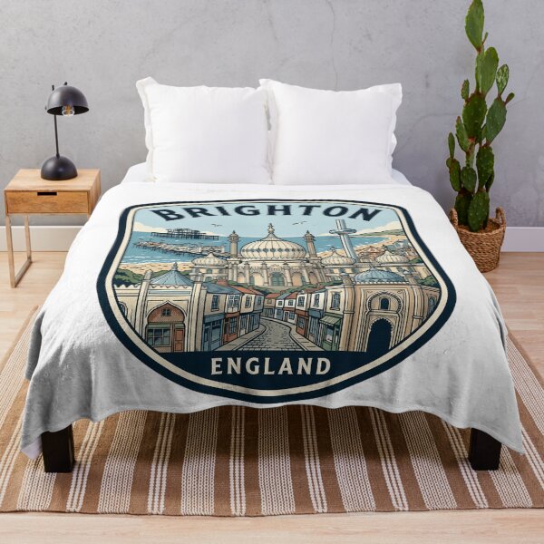 Item preview, Brighton England Royal Pavilion Retro Travel Badge designed and sold by k3rstman1.