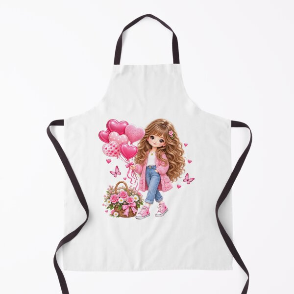 Item preview, girl with heart balloons designed and sold by Reshmakhan.