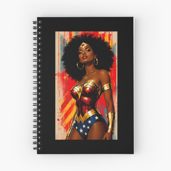 Item preview, Afro Warrior Goddess – Bold Comic Style Superhero designed and sold by MimicMiniatures.