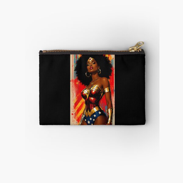 Item preview, Afro Warrior Goddess – Bold Comic Style Superhero designed and sold by MimicMiniatures.