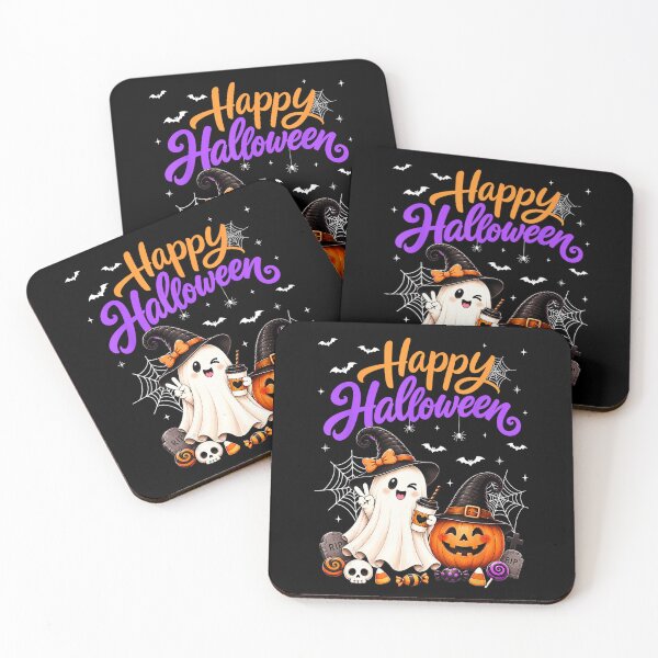 Item preview, Happy Halloween Cute Ghost Pumpkin Witch Spooky Season designed and sold by VioletNance.