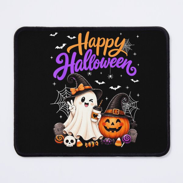 Item preview, Happy Halloween Cute Ghost Pumpkin Witch Spooky Season designed and sold by VioletNance.