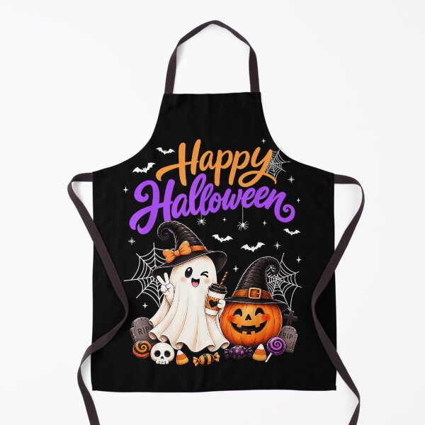 Item preview, Happy Halloween Cute Ghost Pumpkin Witch Spooky Season designed and sold by VioletNance.