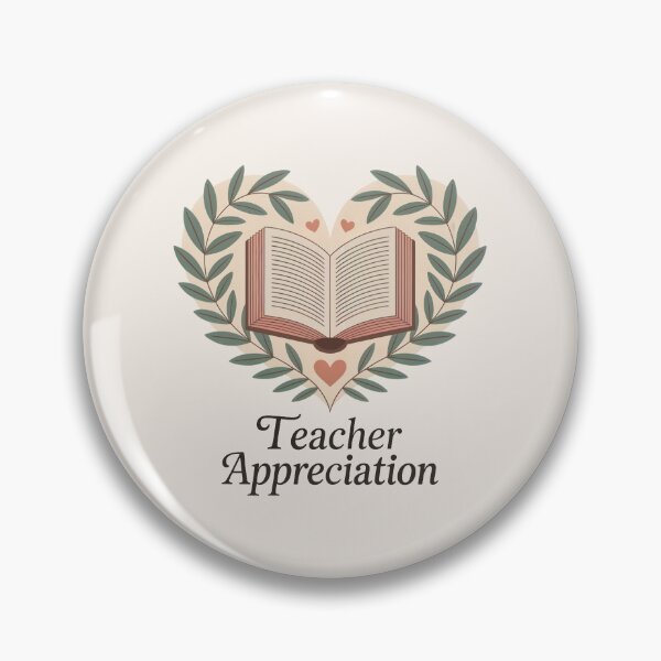 Item preview, Teacher Appreciation Book Heart  designed and sold by TrendMorphic.