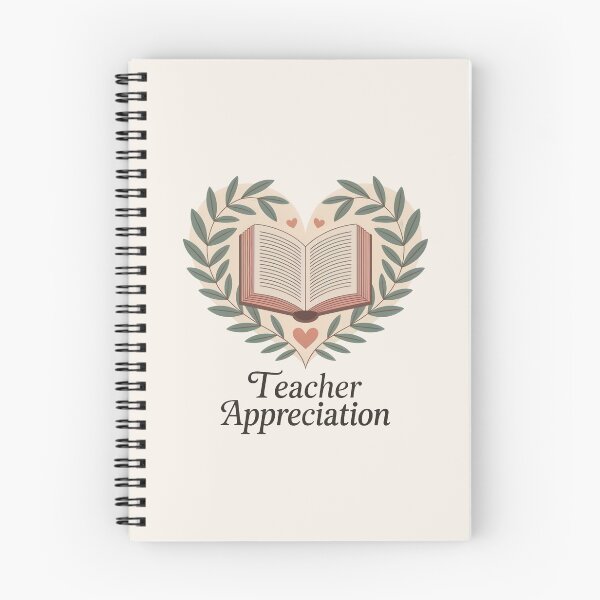 Item preview, Teacher Appreciation Book Heart  designed and sold by TrendMorphic.