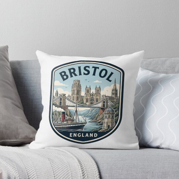 Item preview, Bristol England Vintage Skyline Travel Badge designed and sold by k3rstman1.