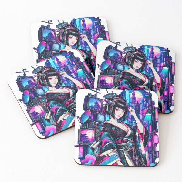 Item preview, NEON FUTURE GEISHA designed and sold by Hitokoma.