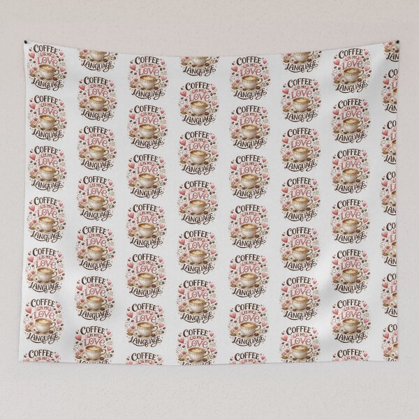 Item preview, Coffee Is My Love Language Cute Coffee Lover designed and sold by TibbuTees.