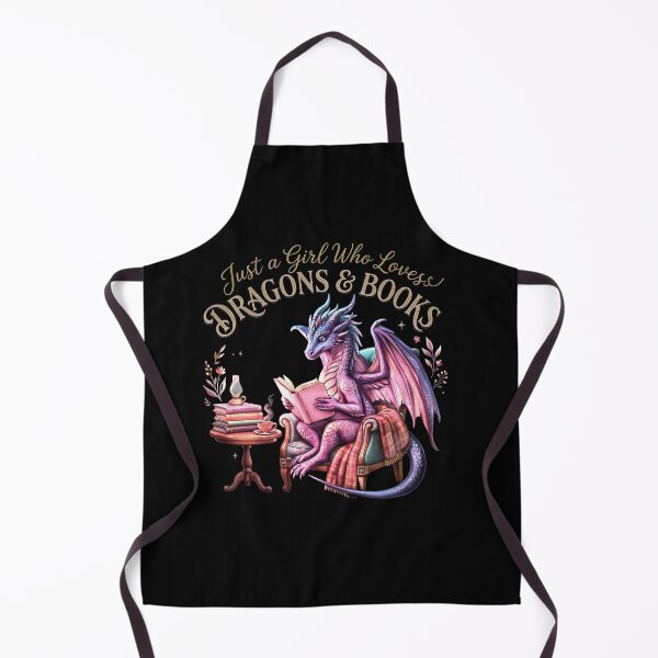 Item preview, Just A Girl Who Loves Dragons & Books | Cozy Fantasy Reading Dragon designed and sold by Dot1001.