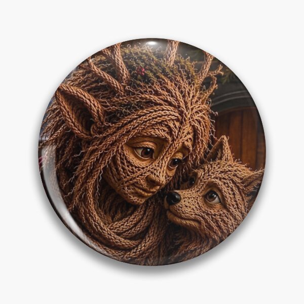 Item preview, Elf and Wolf Pup by the Christmas Fireplace designed and sold by JUTElCONIC.