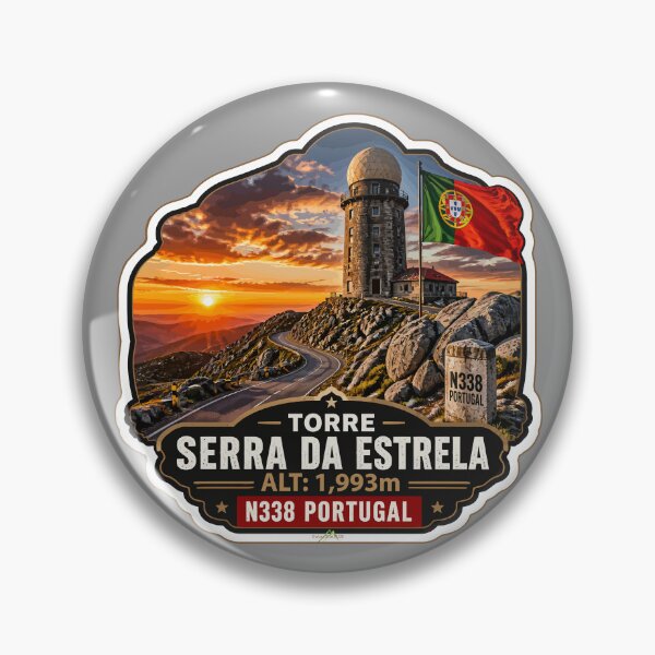 Item preview, Torre Serra da Estrela Portugal N338 Sticker TShirt 02 designed and sold by OuterShellUK.