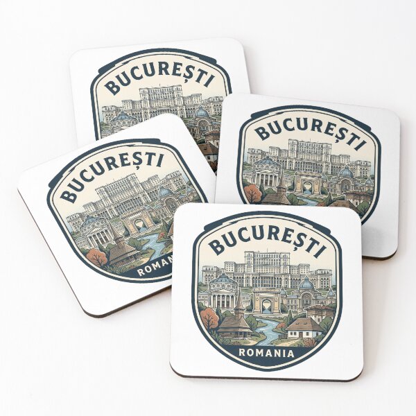 Item preview, Bucuresti Romania Retro Travel Emblem designed and sold by k3rstman1.