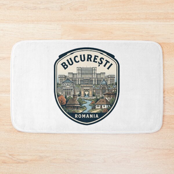 Item preview, Bucuresti Romania Retro Travel Emblem designed and sold by k3rstman1.