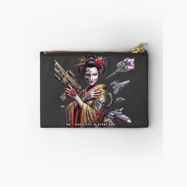 Item preview, Rifle Geisha Spaceships Cyborg Tattoo designed and sold by Voodoo Store Paranormal Collections.