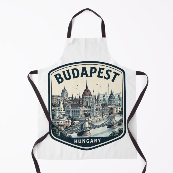 Item preview, Budapest Hungary Vintage Skyline Travel Emblem designed and sold by k3rstman1.
