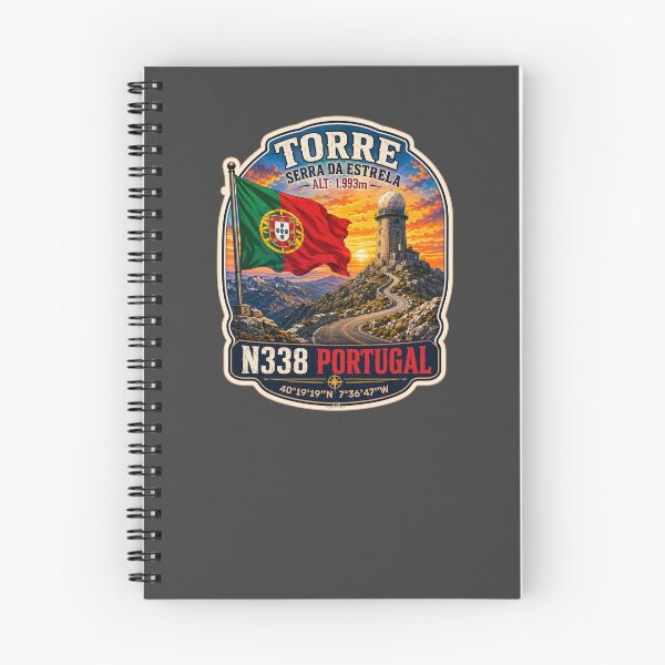 Item preview, Torre Serra da Estrela Portugal N338 Sticker TShirt 03 designed and sold by OuterShellUK.