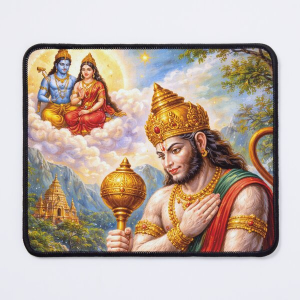 Item preview, Hanuman Spirit of Courage Painting - Hindu deity of Sacred Strength. designed and sold by GalleryKauffeld.