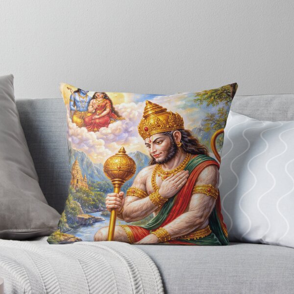 Item preview, Hanuman Spirit of Courage Painting - Hindu deity of Sacred Strength. designed and sold by GalleryKauffeld.