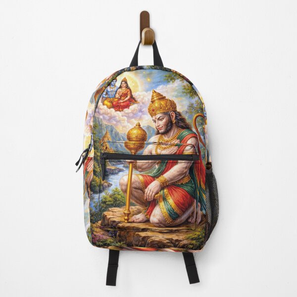 Item preview, Hanuman Spirit of Courage Painting - Hindu deity of Sacred Strength. designed and sold by GalleryKauffeld.