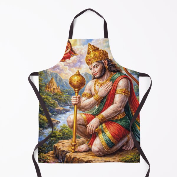 Item preview, Hanuman Spirit of Courage Painting - Hindu deity of Sacred Strength. designed and sold by GalleryKauffeld.