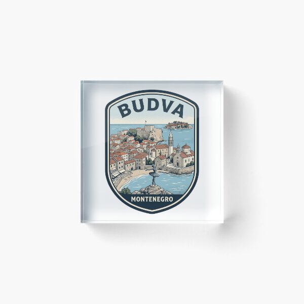 Item preview, Budva Montenegro Vintage Travel Emblem designed and sold by k3rstman1.