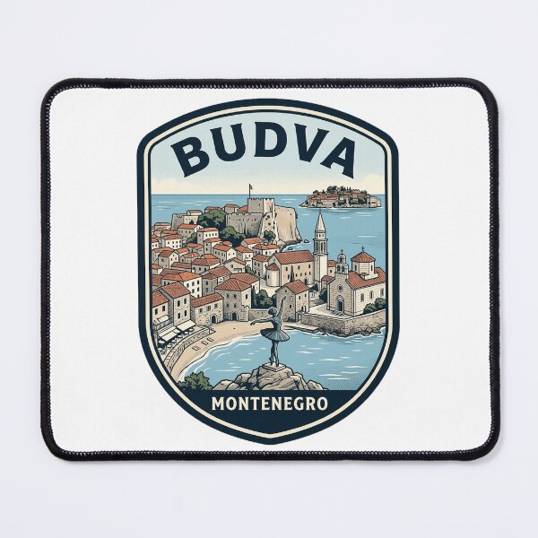 Item preview, Budva Montenegro Vintage Travel Emblem designed and sold by k3rstman1.